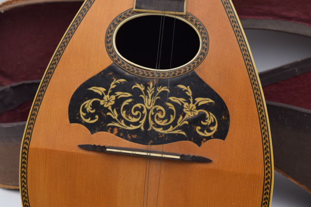 Antique Bowlback Mandolin and Case