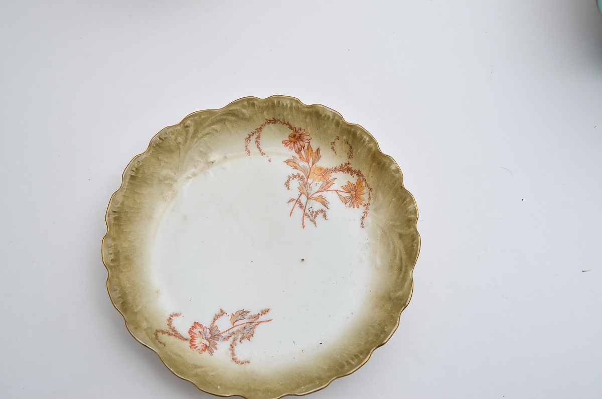 Collection of Hand Painted Tableware Including Haviland