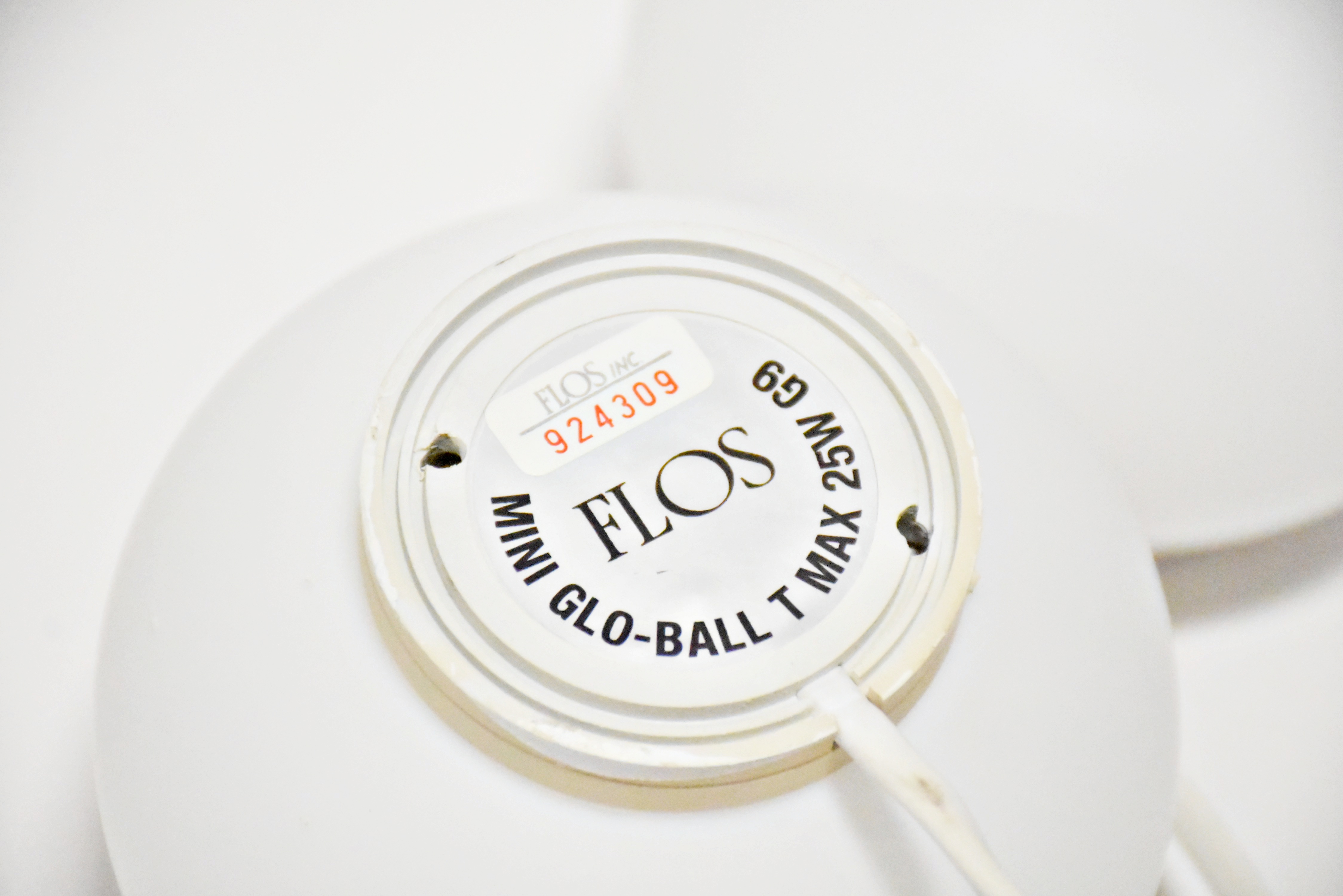 Pair of "Mini Glo-Ball T" Modern Table Lamps by Flos Inc.