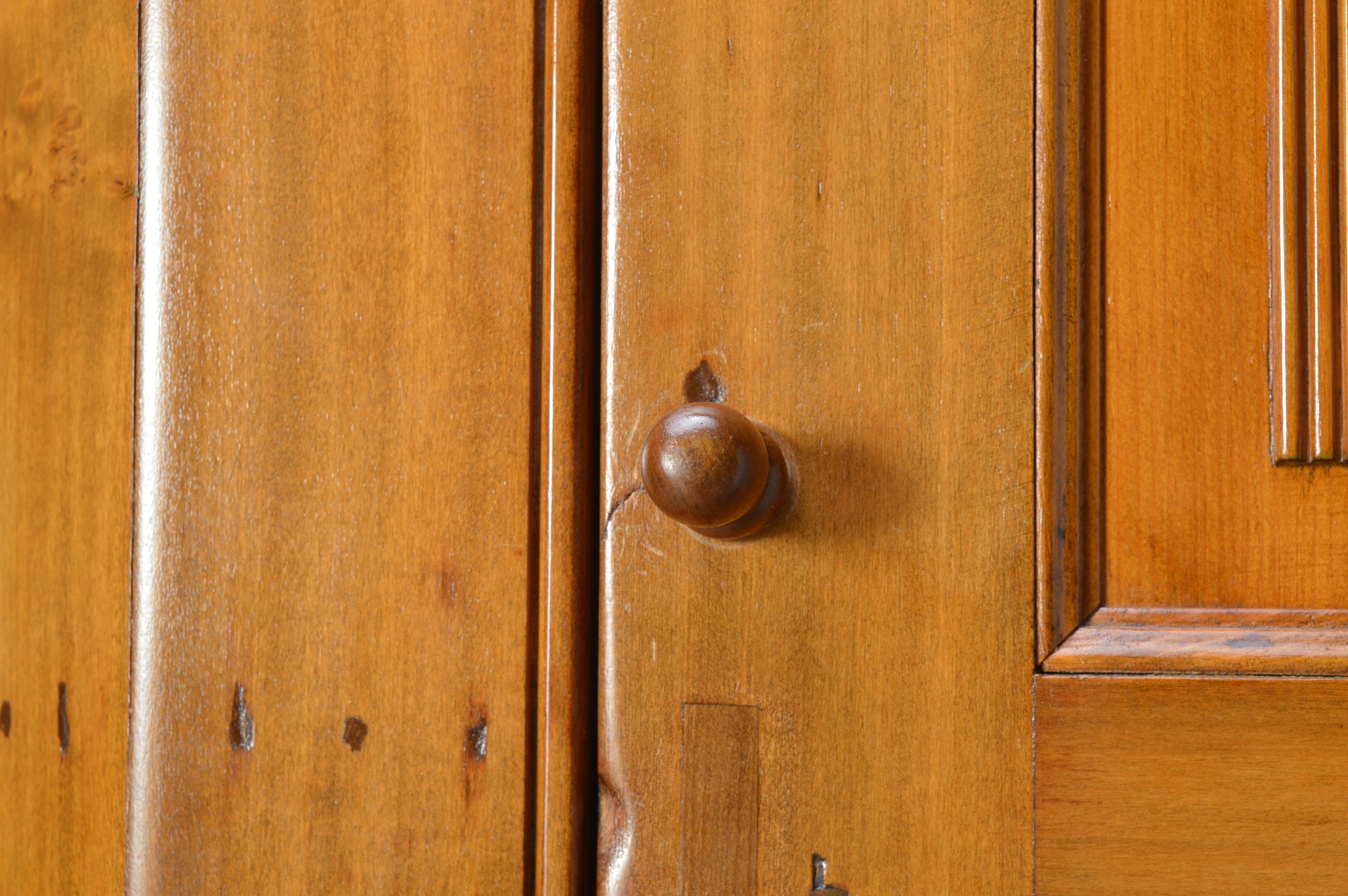 Antique Pine Corner Cabinet
