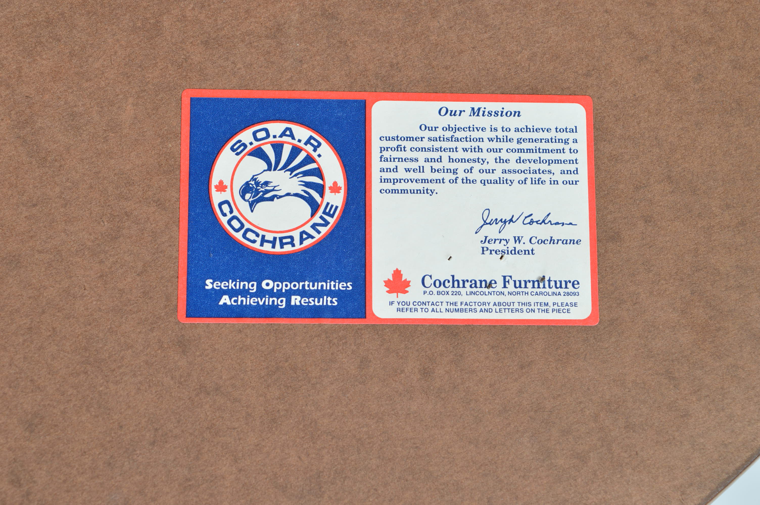 Cochrane Furniture Oak Table and Six Windsor Style Chairs