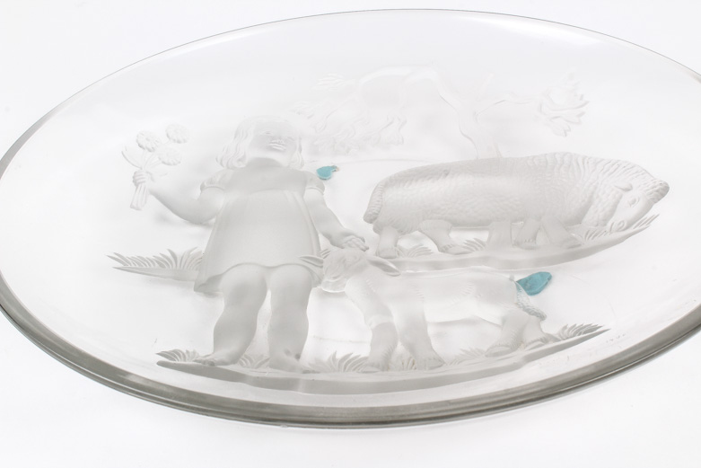 Vintage Verlys Glass Bowl