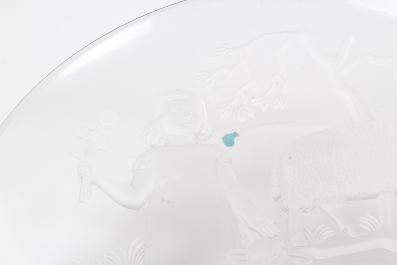 Vintage Verlys Glass Bowl