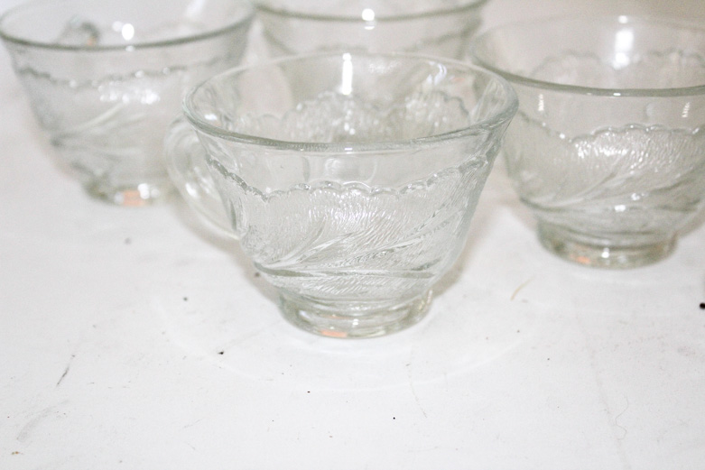 Vintage Glass Punch Set