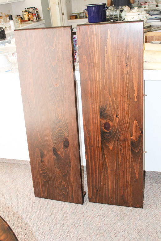 "Old Tavern" Dark Stained Pine Round Kitchen Table by Ethan Allan