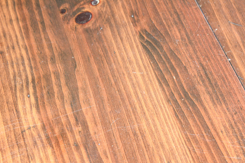 "Old Tavern" Dark Stained Pine Round Kitchen Table by Ethan Allan