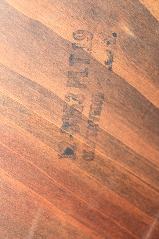 "Old Tavern" Dark Stained Pine Round Kitchen Table by Ethan Allan