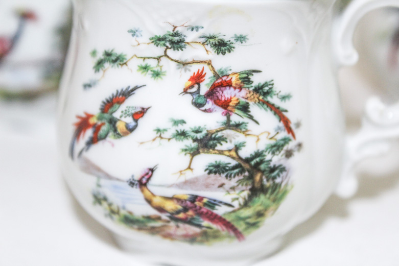 Set of Limoges Porcelain Pots de Crème