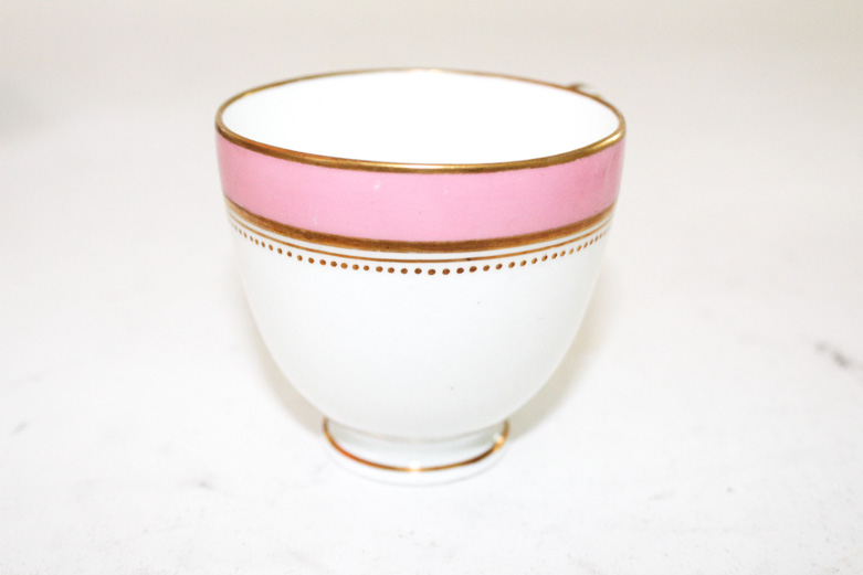 Grainger & Co Antique Porcelain Tea Set with Pink and Gold Motif