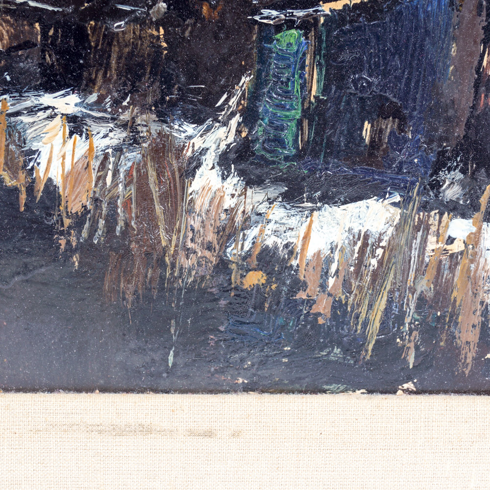 Toon Koster Oil Painting of a River Bank