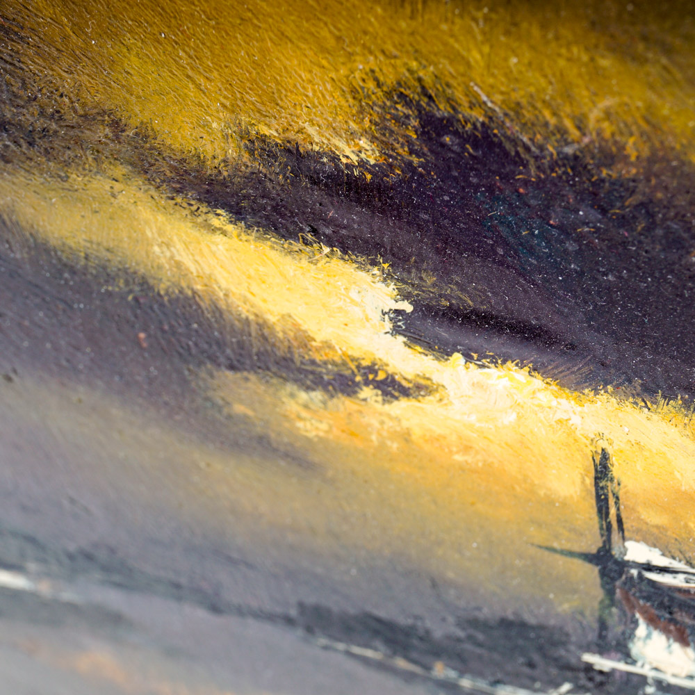 Toon Koster Oil Painting of a River Bank