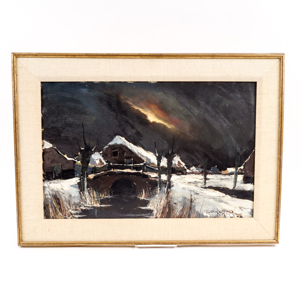 Toon Koster (Dutch, 1913-1989) Oil Painting on Canvas