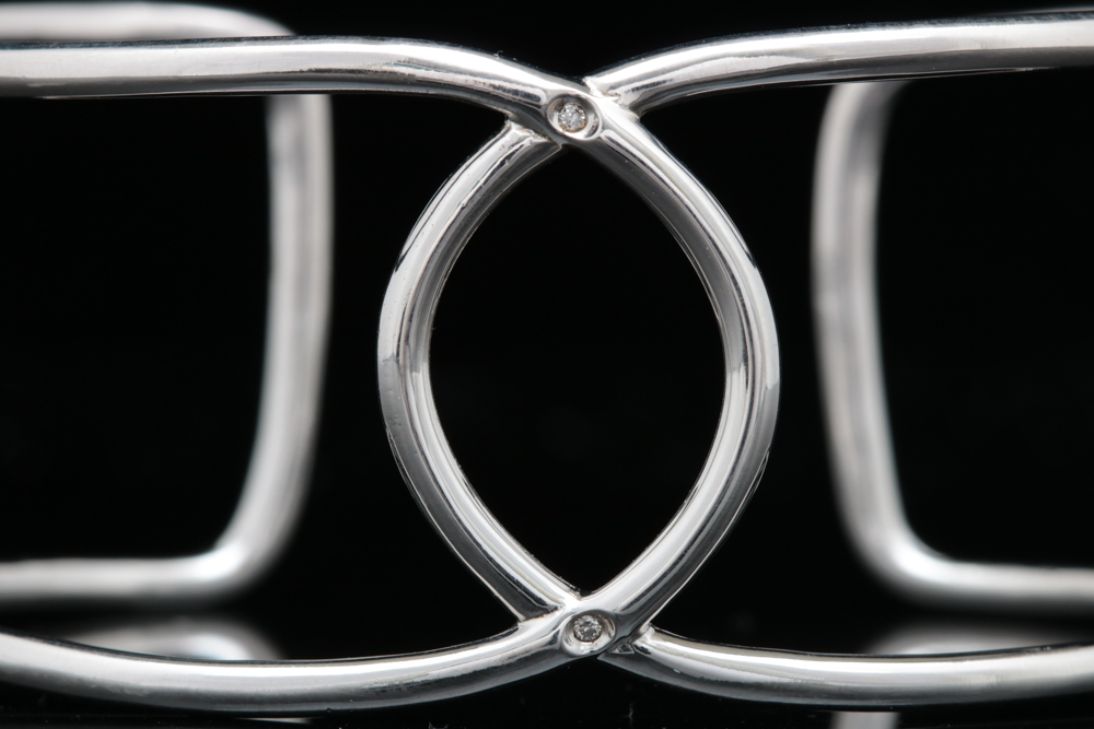 Robert Manse Sterling Silver and Diamond Cuff Bracelet