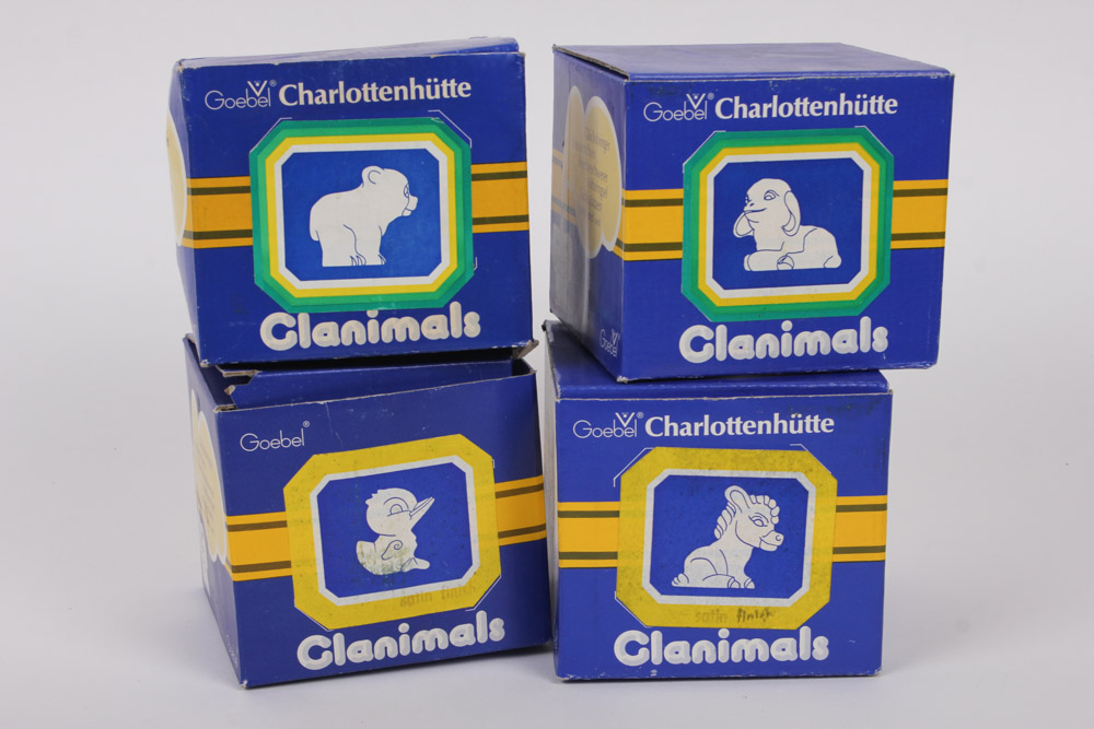 Collection of Goebel Charlottenhütte Glanimal Figurines