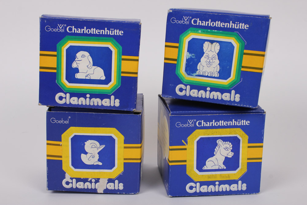 Collection of Goebel Charlottenhütte Glanimal Figurines