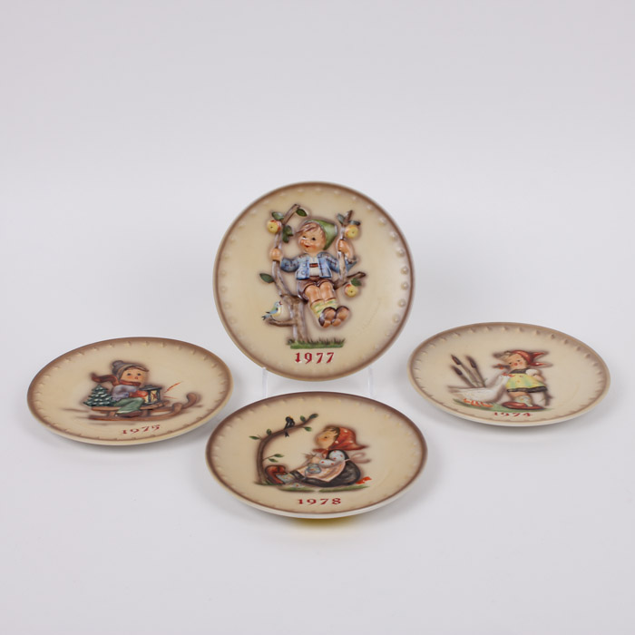 Collection of Four Annual Hummel Plates