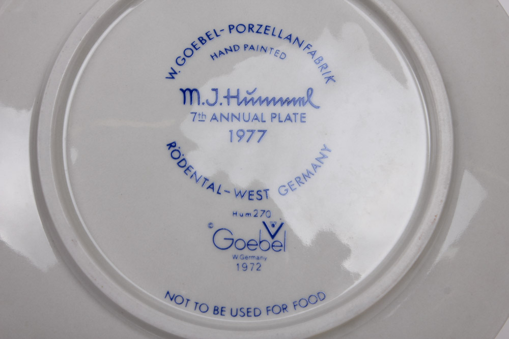 Collection of Four Annual Hummel Plates