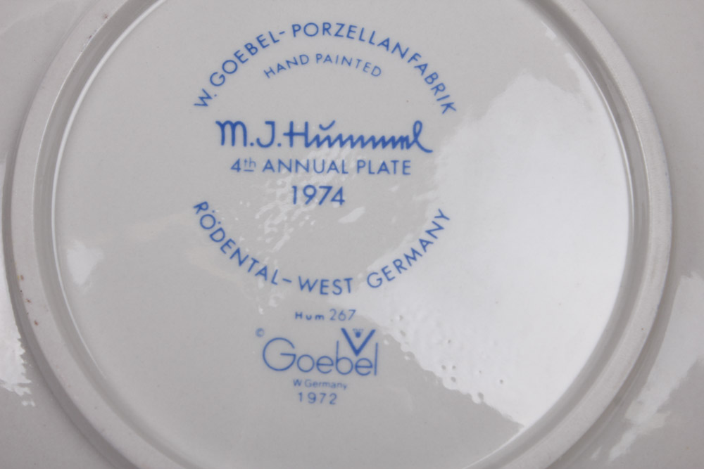 Collection of Four Annual Hummel Plates