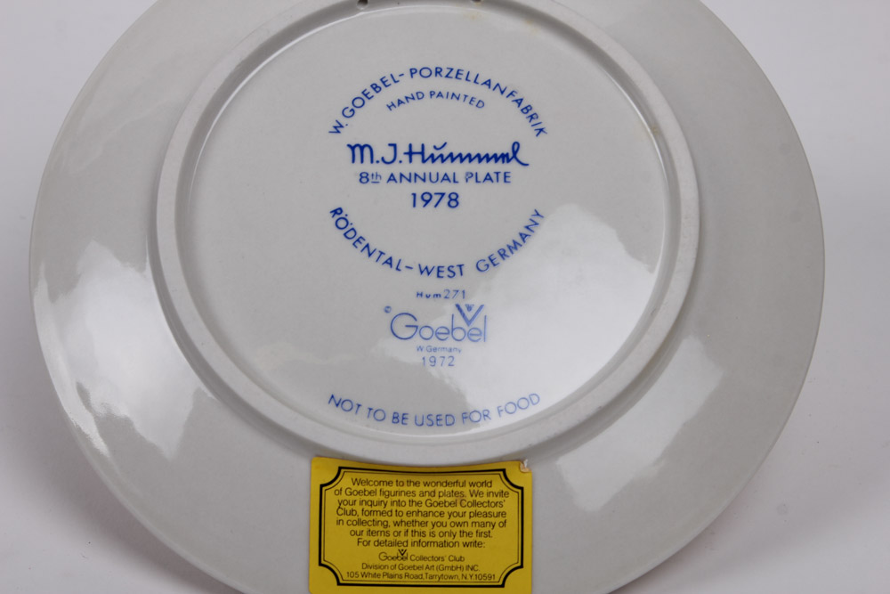 Collection of Four Annual Hummel Plates