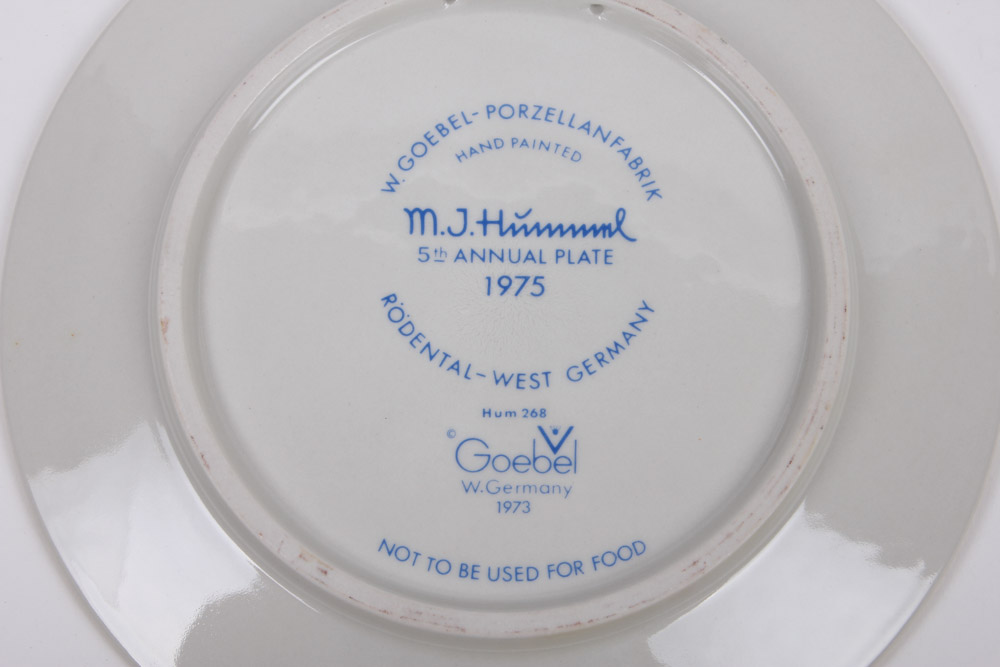 Four Vintage Annual Hummel Plates