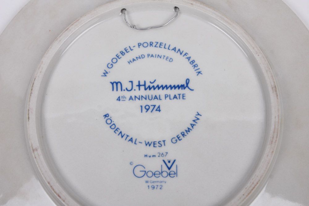 Four Vintage Annual Hummel Plates