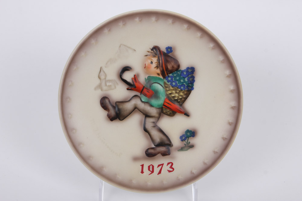 Four Vintage Annual Hummel Plates