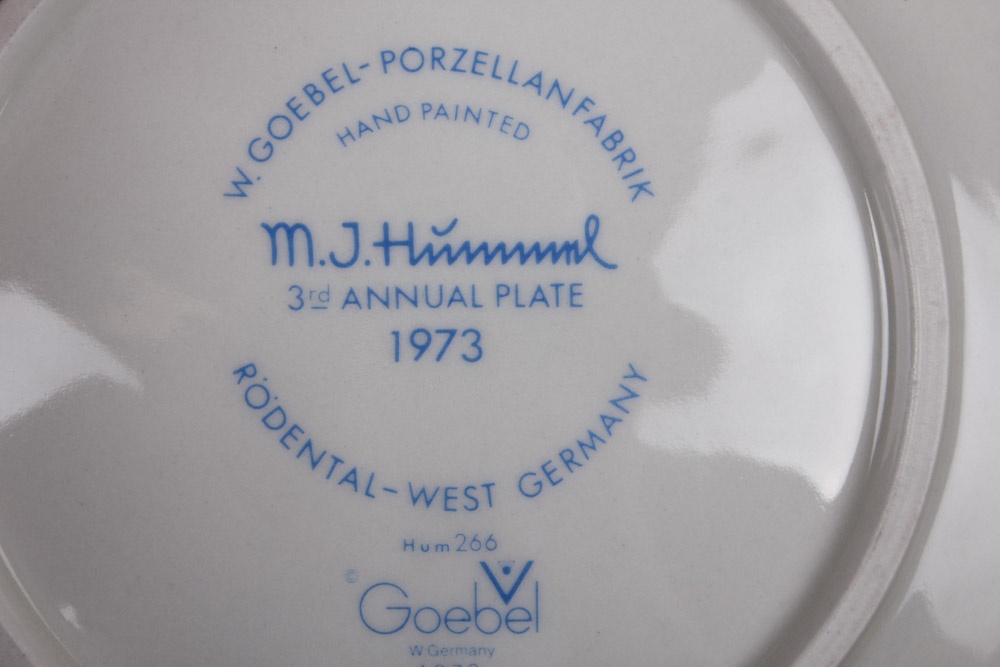 Four Vintage Annual Hummel Plates