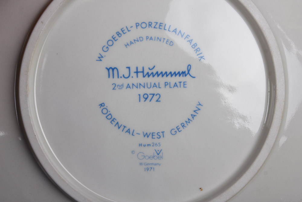 Four Vintage Annual Hummel Plates