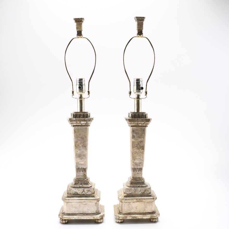 Pair of Shell Table Lamps