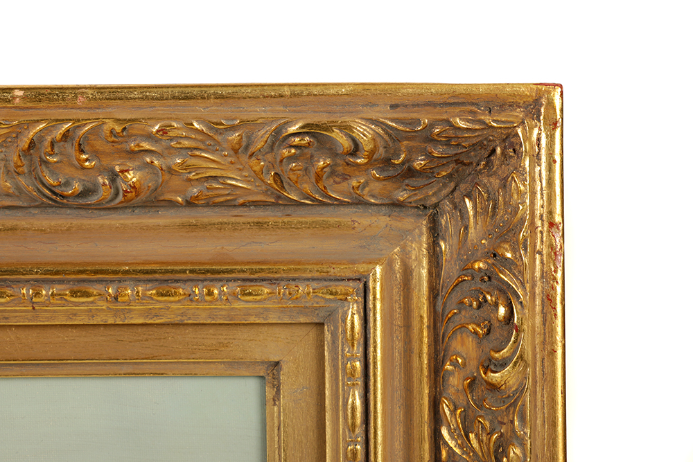 P. Ewert Oil Painting on Canvas of a Mountainous Landscape