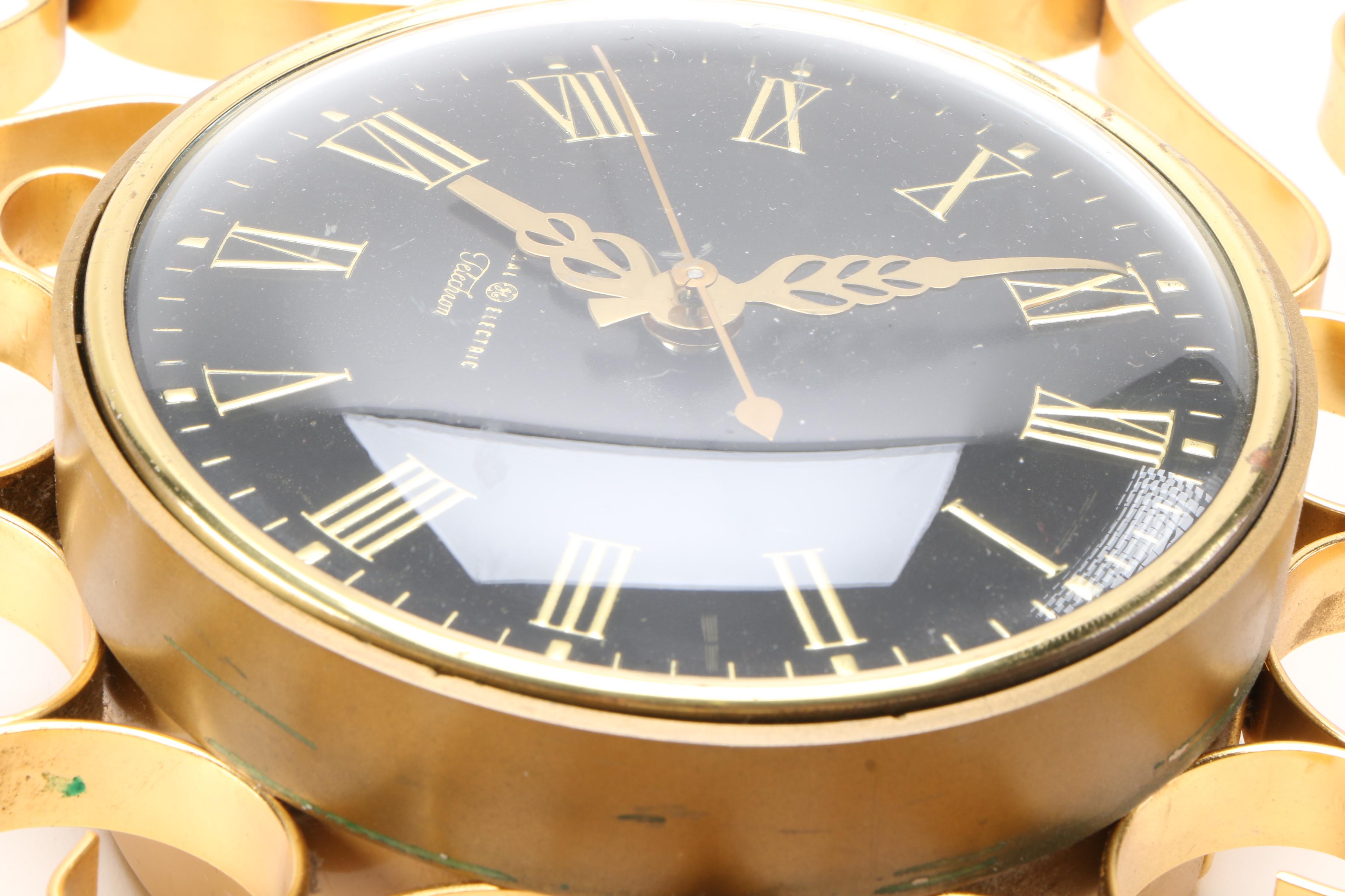 Untited and General Electric Mid Century Wall Clocks