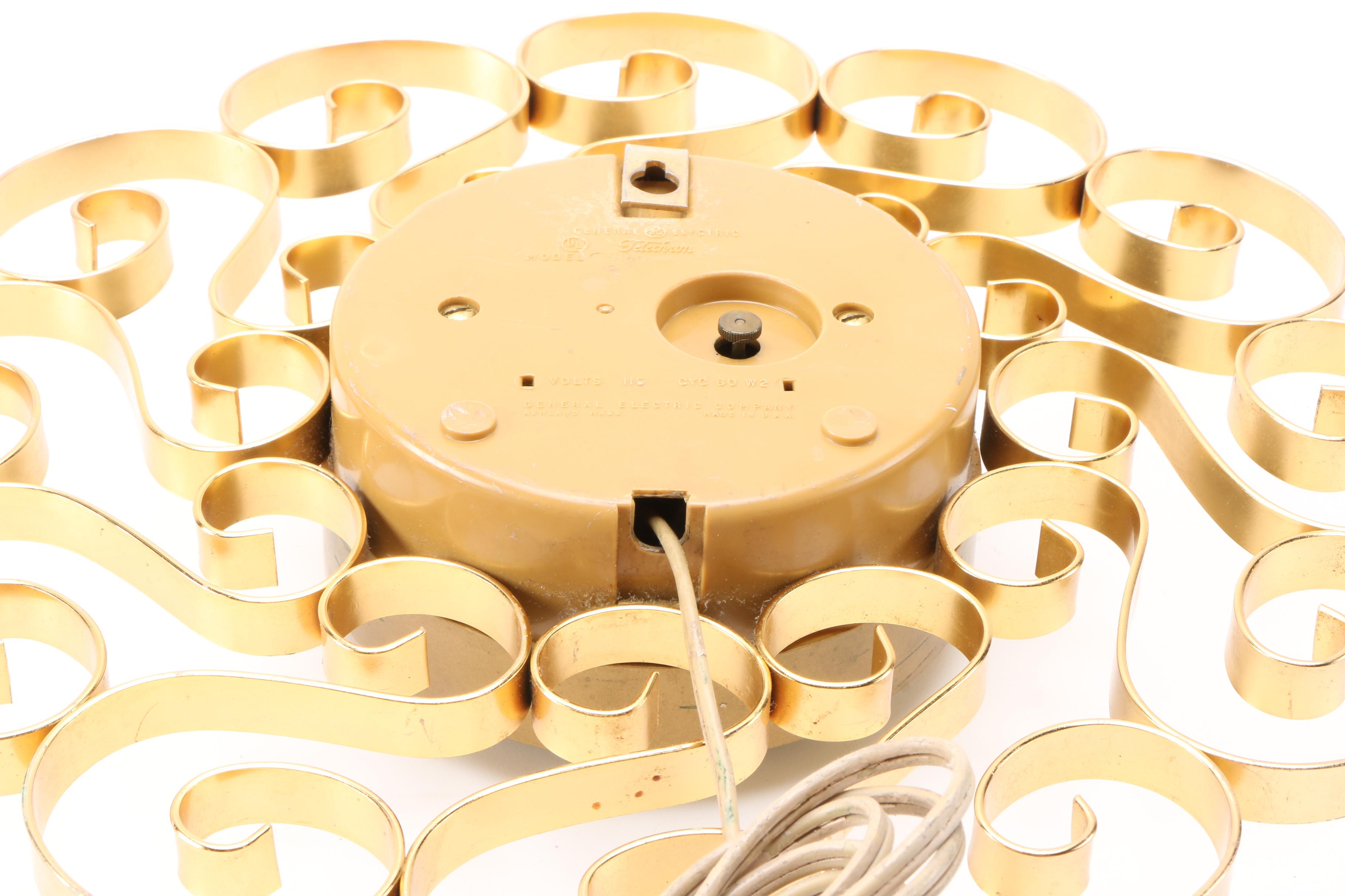 Untited and General Electric Mid Century Wall Clocks