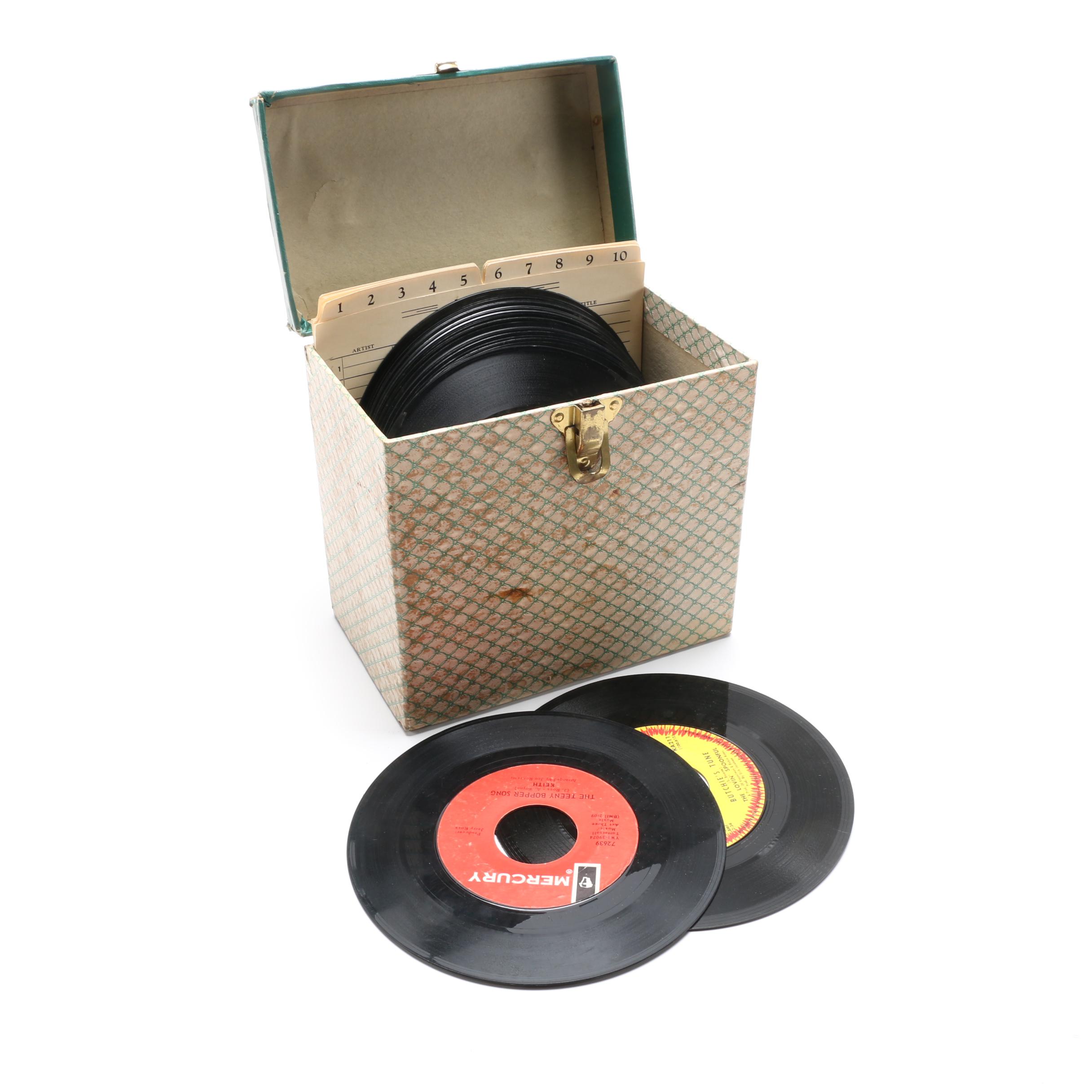 Bob Dylan, Byrds, Other Rock/Pop 45 rpm Singles and Vintage Case