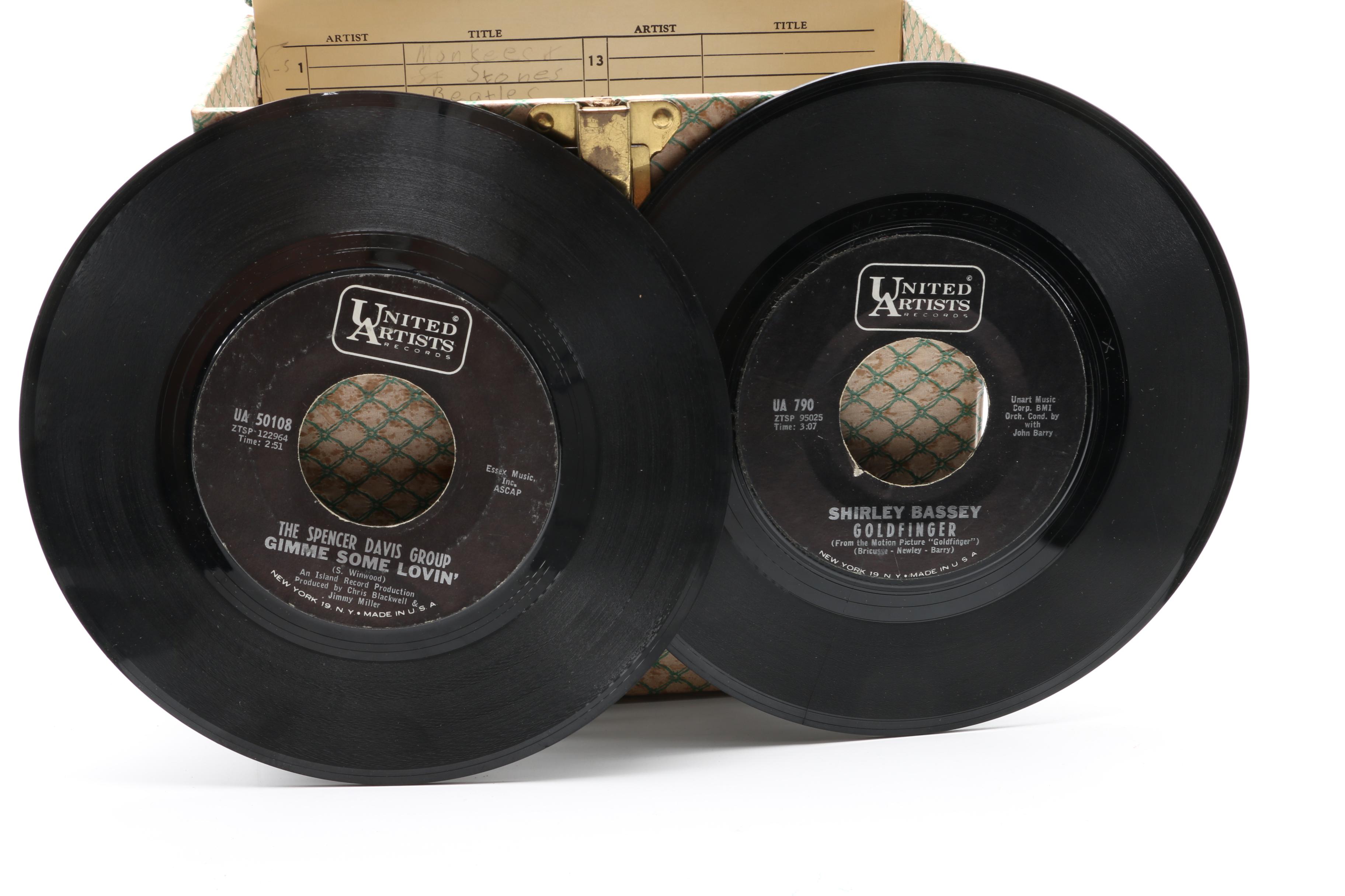 Bob Dylan, Byrds, Other Rock/Pop 45 rpm Singles and Vintage Case