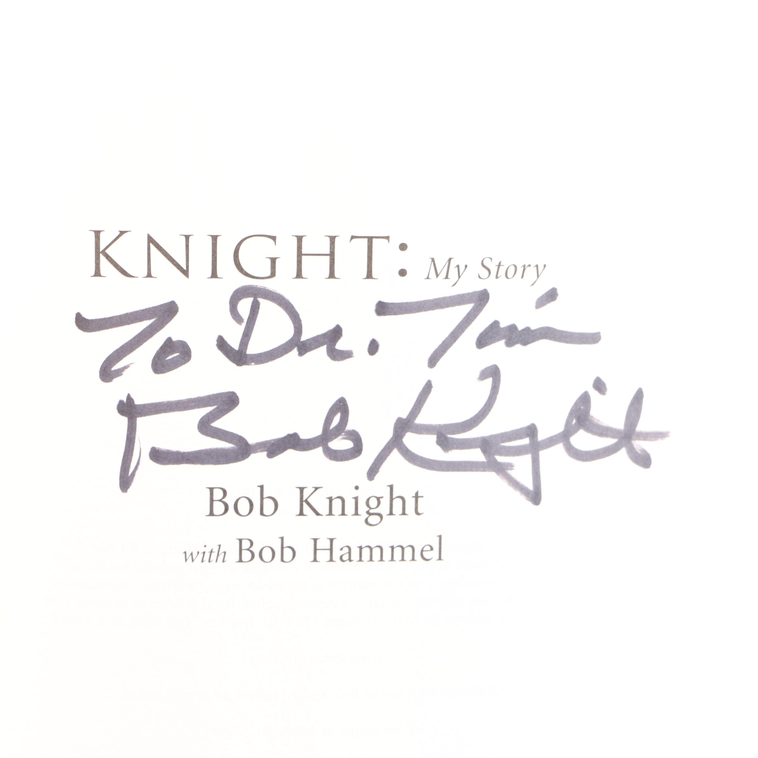 Bob Knight Signed First Edition "Knight: My Story"