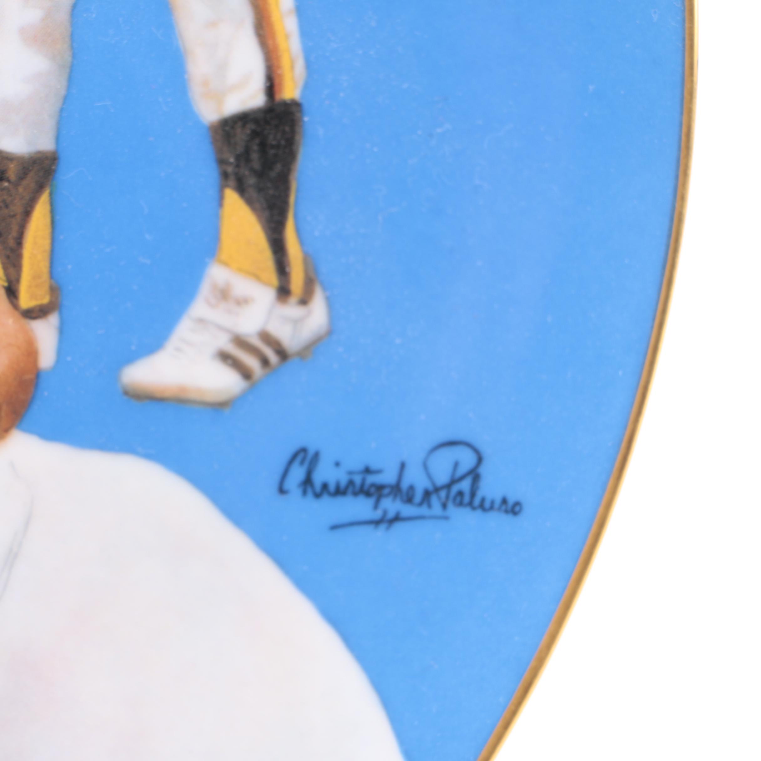 1983 Signed Limited Edition Steve Garvey Decorative Plate