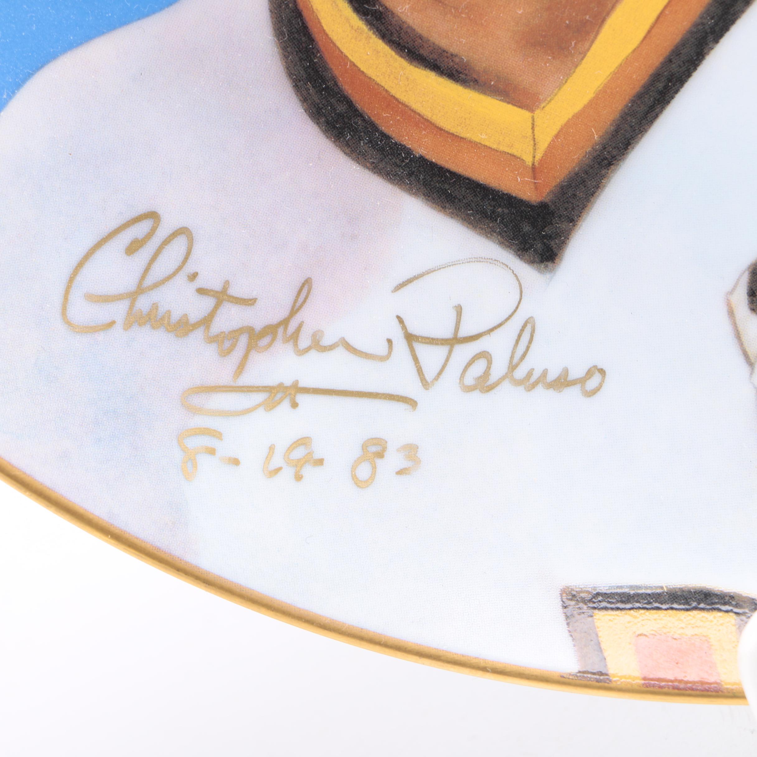 1983 Signed Limited Edition Steve Garvey Decorative Plate
