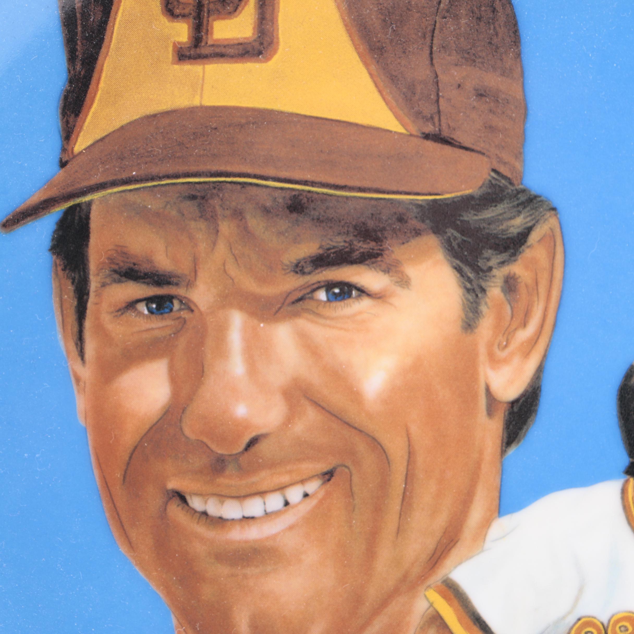 1983 Signed Limited Edition Steve Garvey Decorative Plate