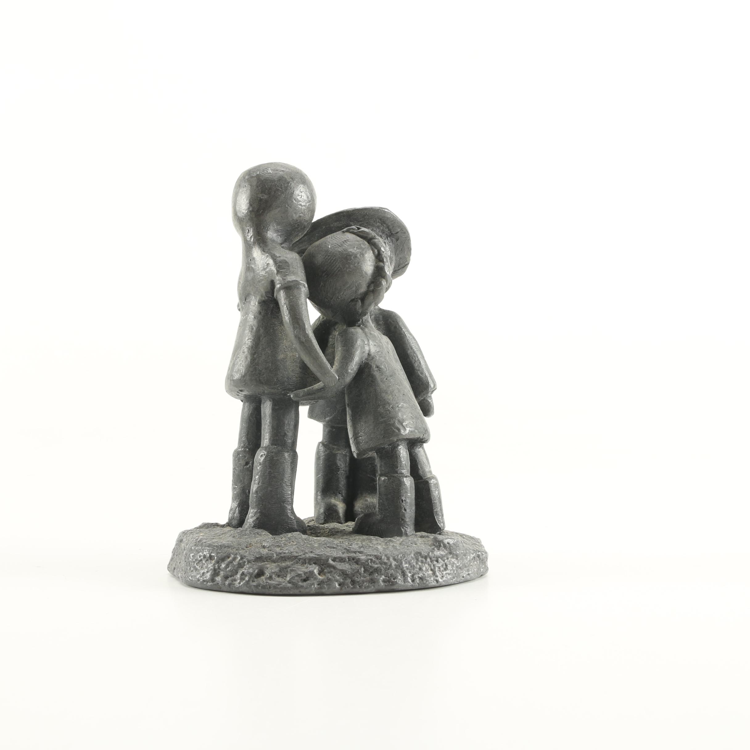 William Lattimer Cast Lead Sculpture