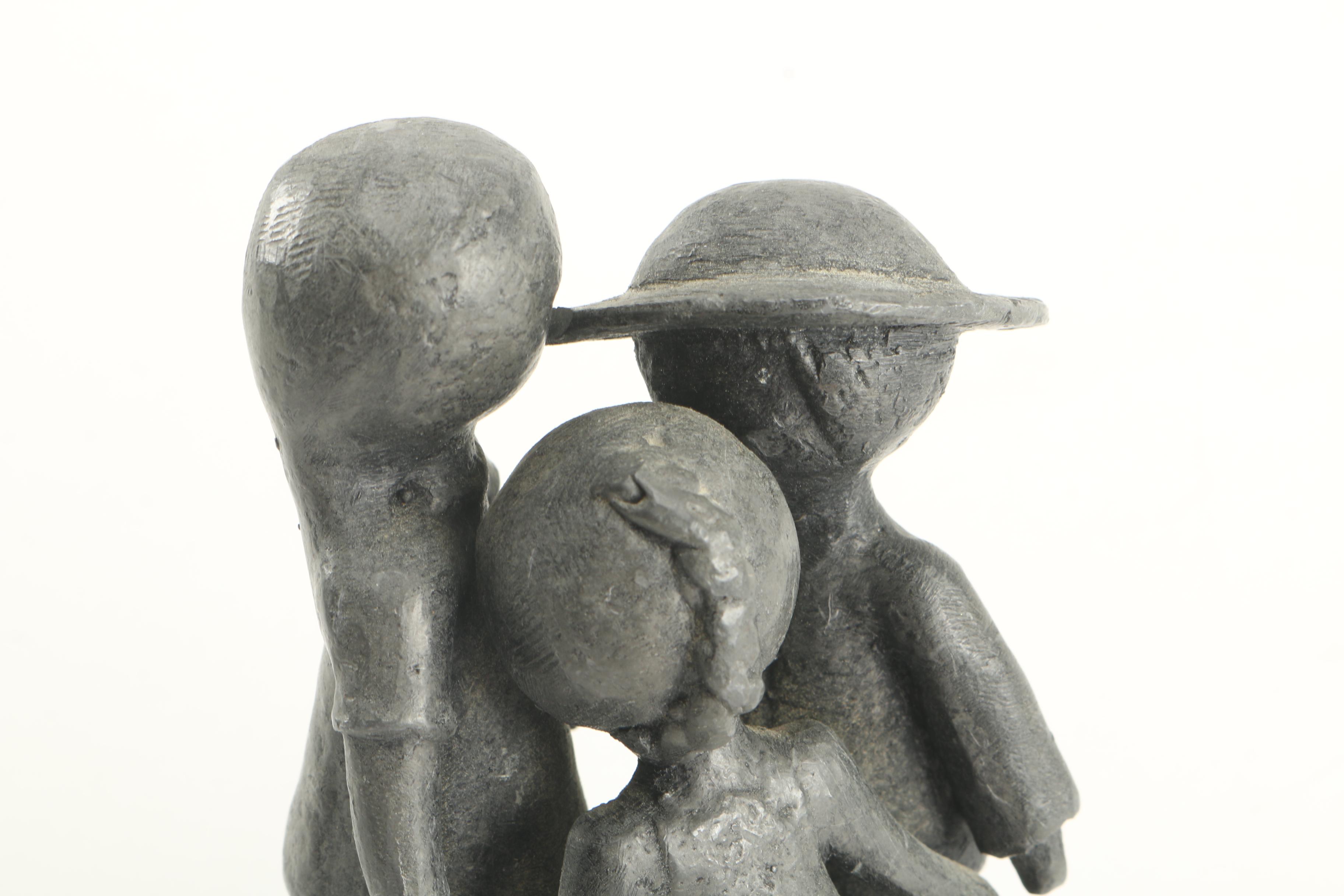 William Lattimer Cast Lead Sculpture