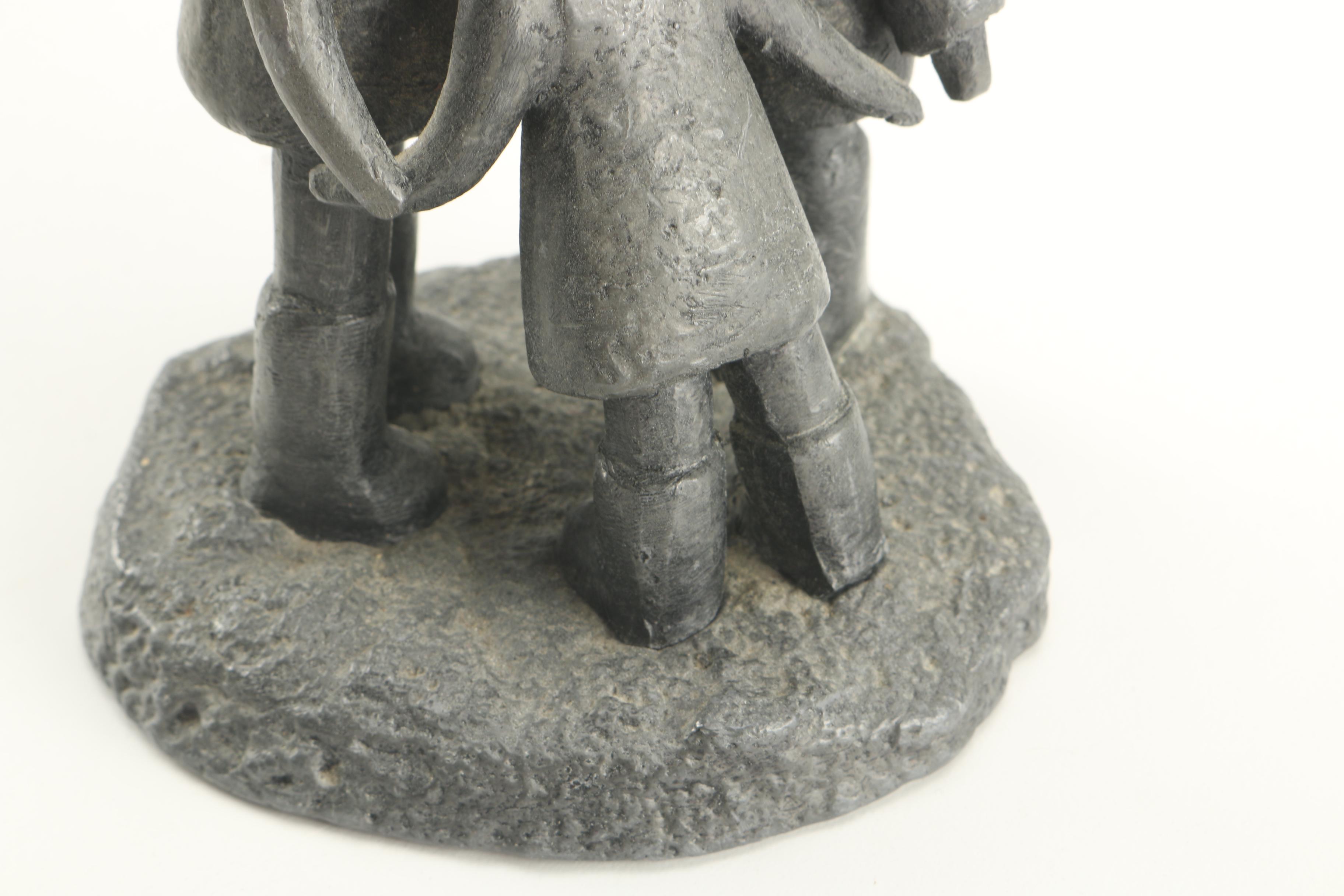 William Lattimer Cast Lead Sculpture