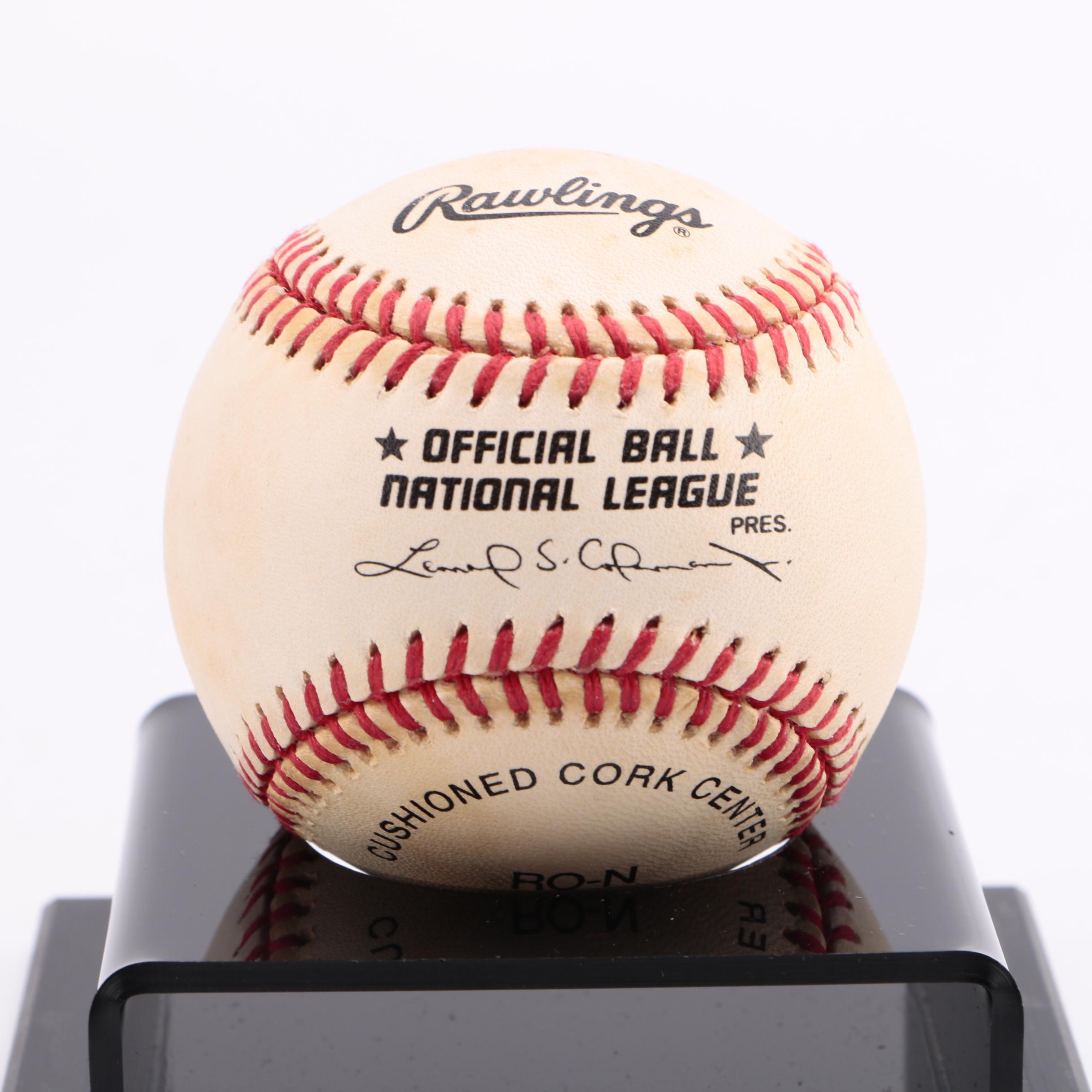 Nolan Ryan Autographed Game-Used Baseball