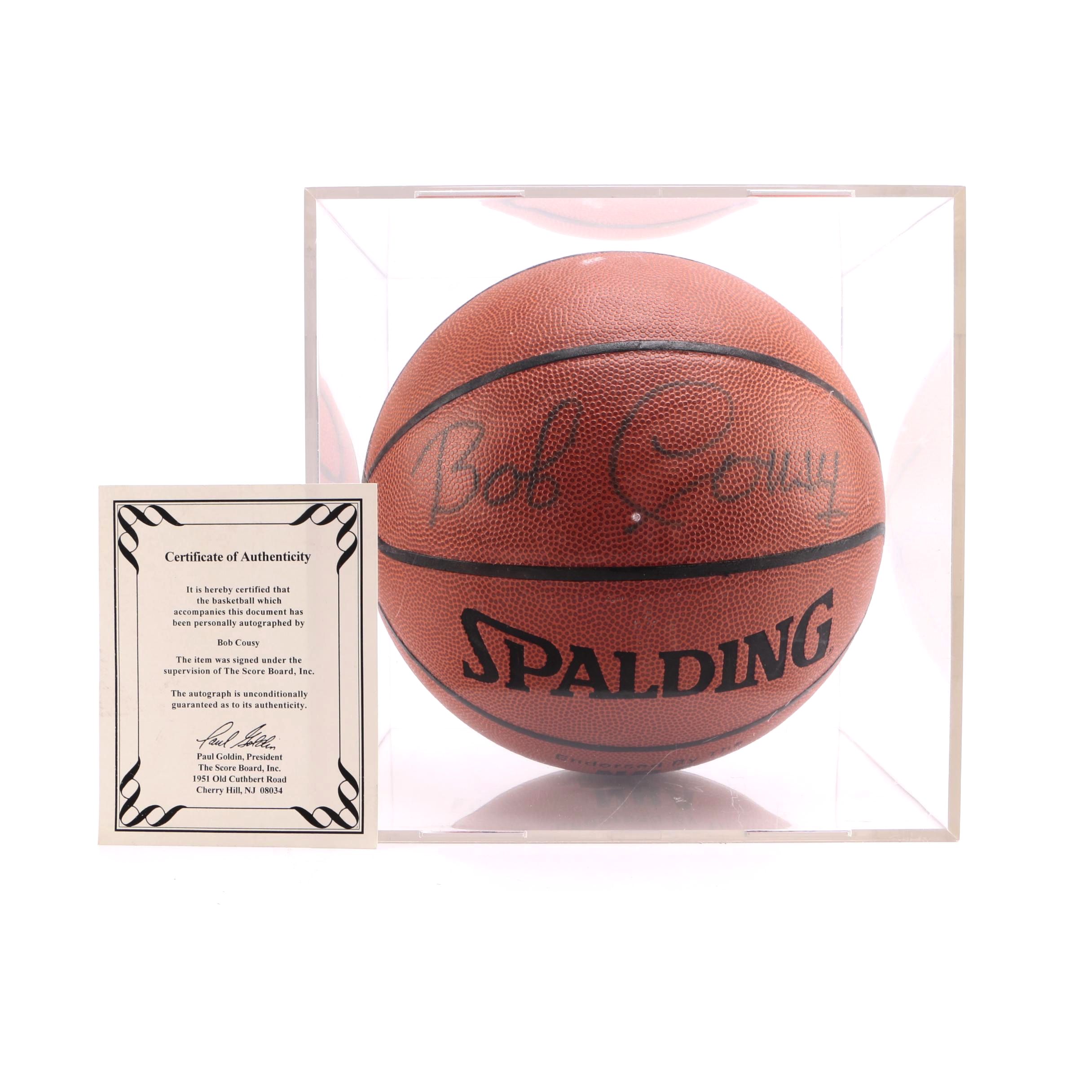 Bob Cousy Signed Basketball