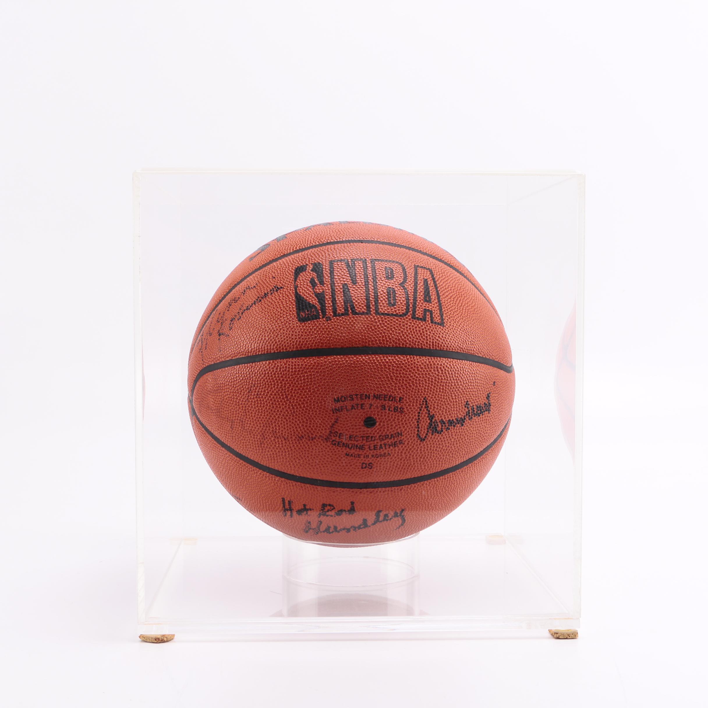 Los Angeles Lakers Signed Basketball Featuring Jerry West