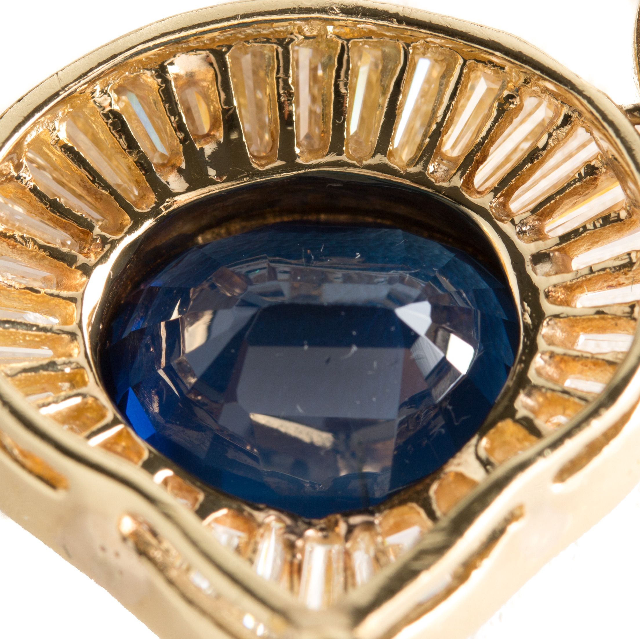 18K and 14K Yellow Gold 6.03 CTW Diamond, 7.26 CT Blue Sapphire, and 7.90 CT Fancy Yellow Sapphire Necklace