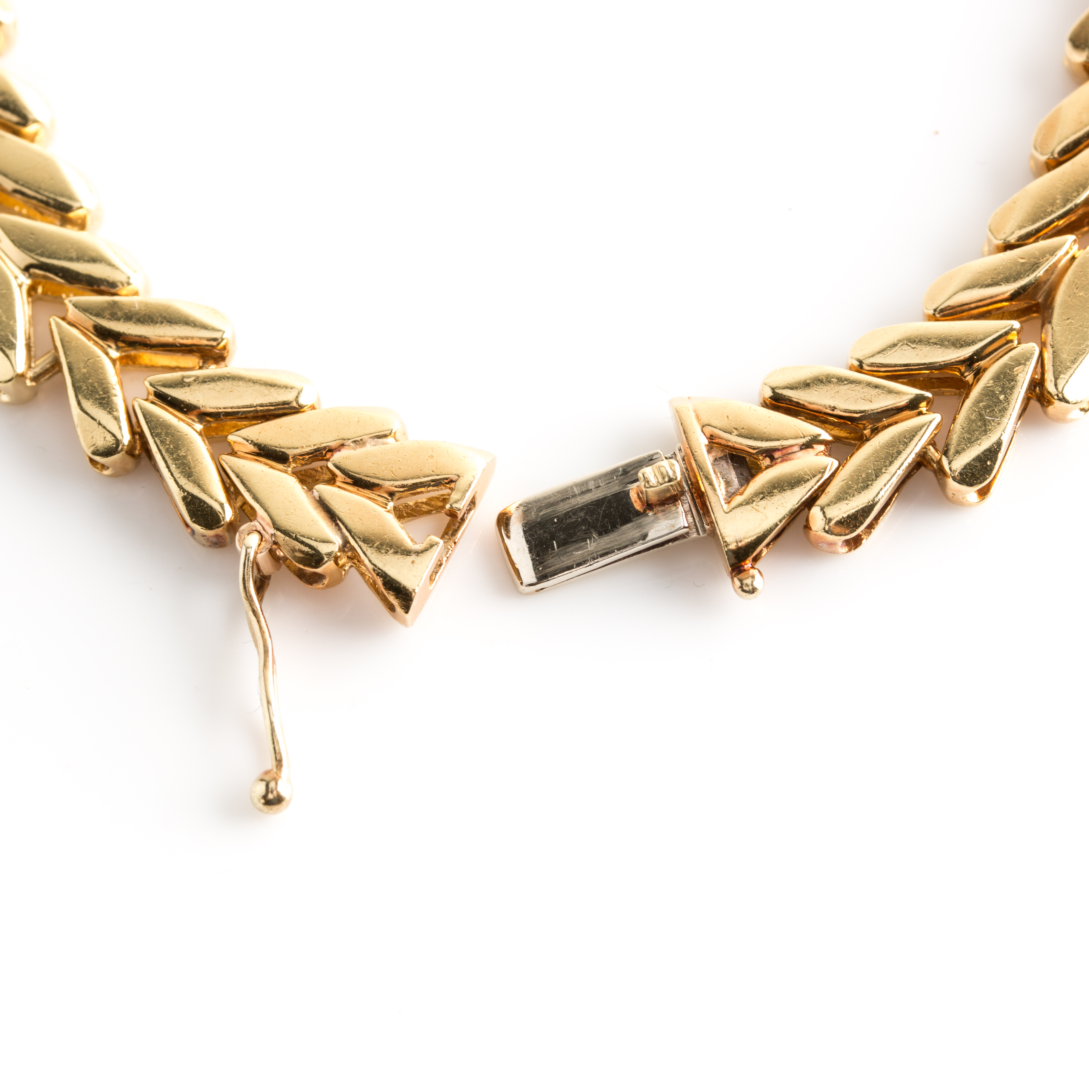 18K and 14K Yellow Gold 6.03 CTW Diamond, 7.26 CT Blue Sapphire, and 7.90 CT Fancy Yellow Sapphire Necklace