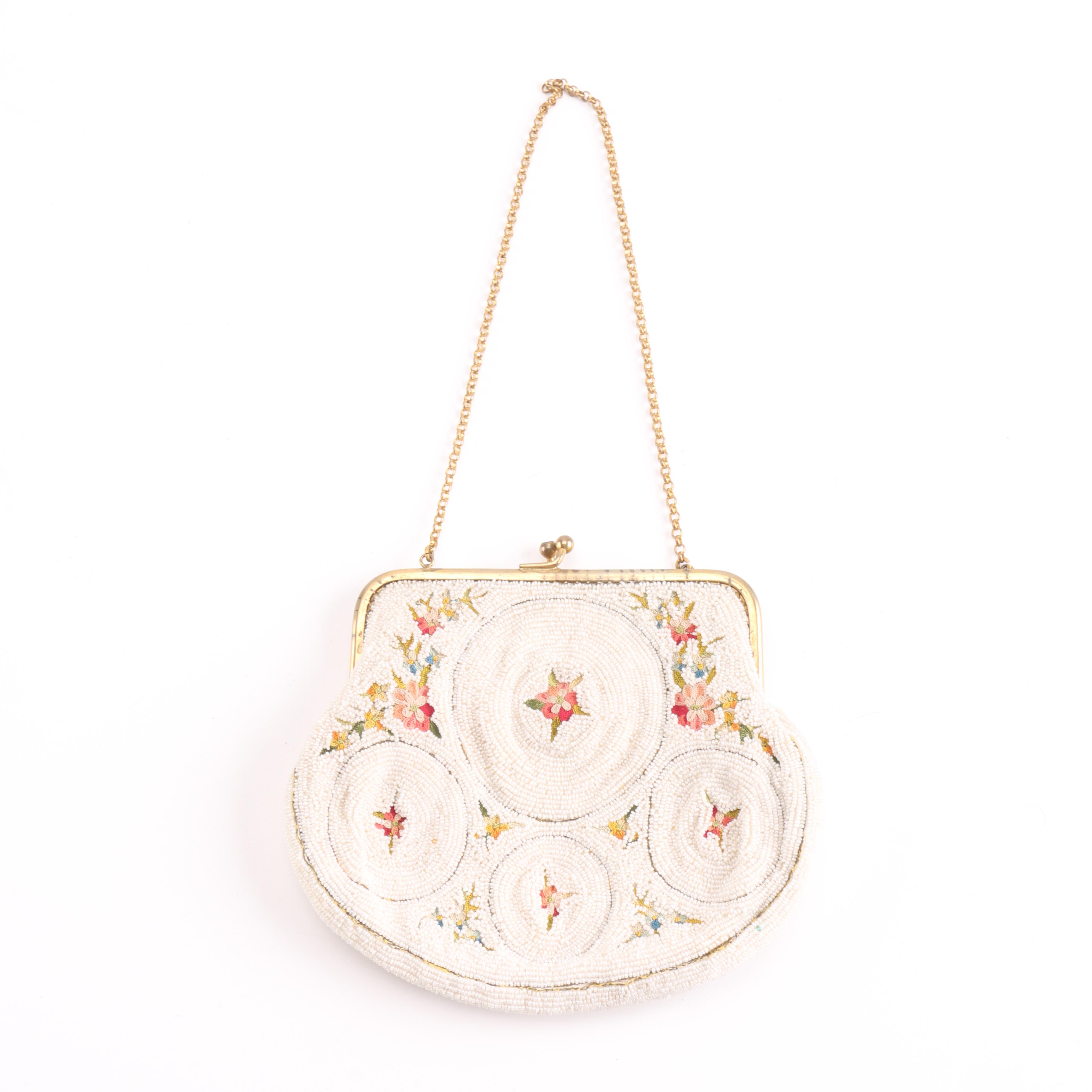 Vintage French Beaded Purse
