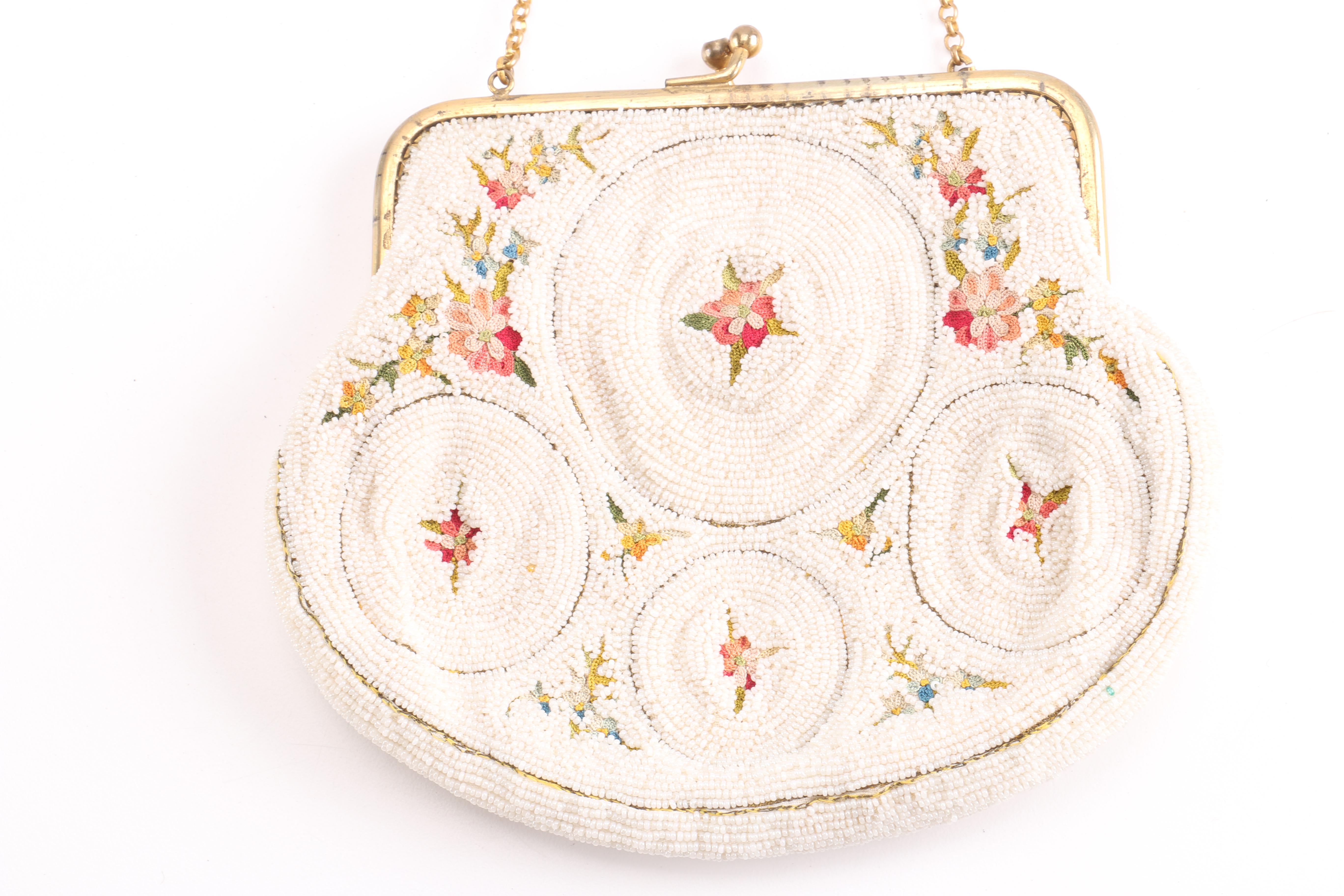 Vintage French Beaded Purse
