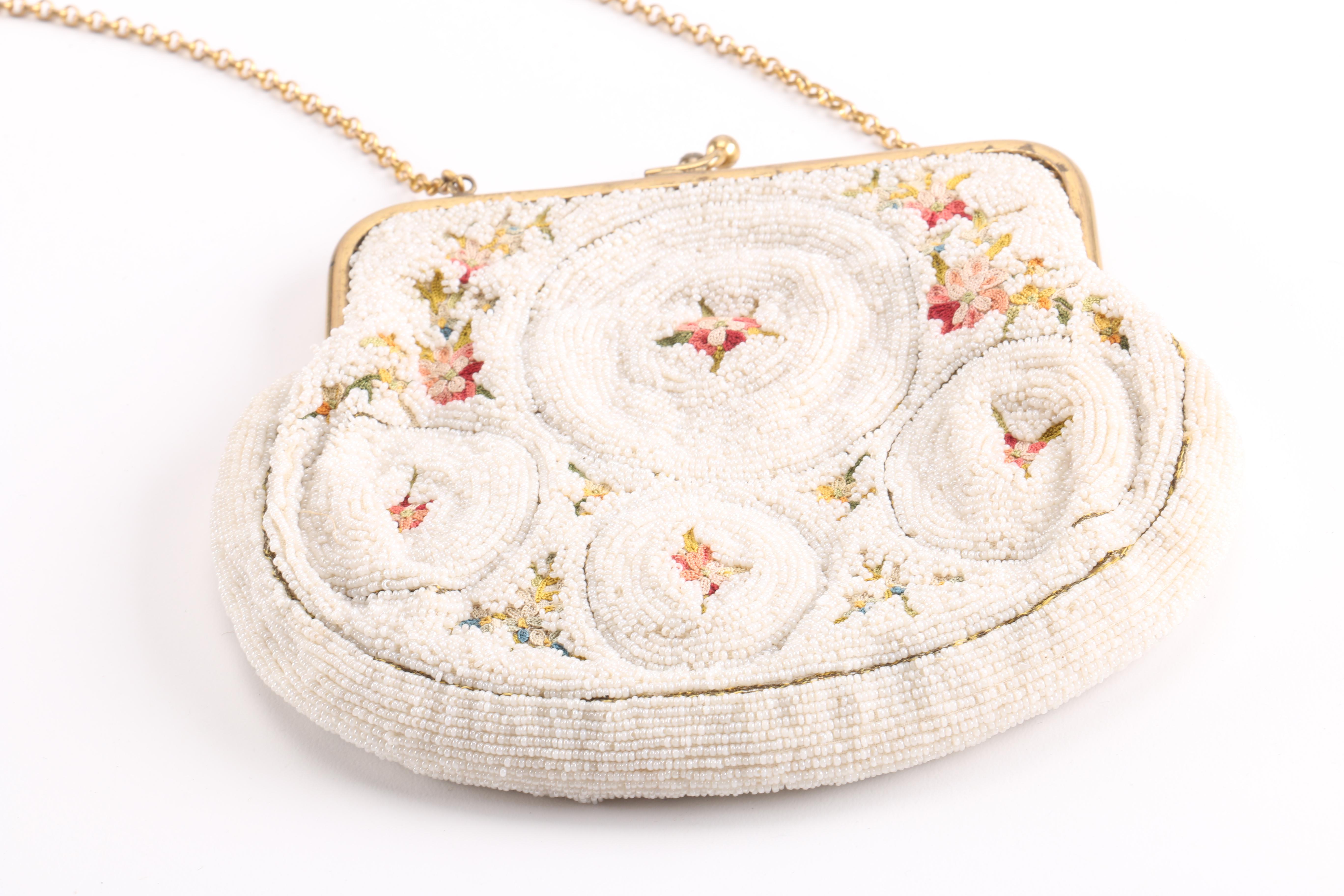 Vintage French Beaded Purse