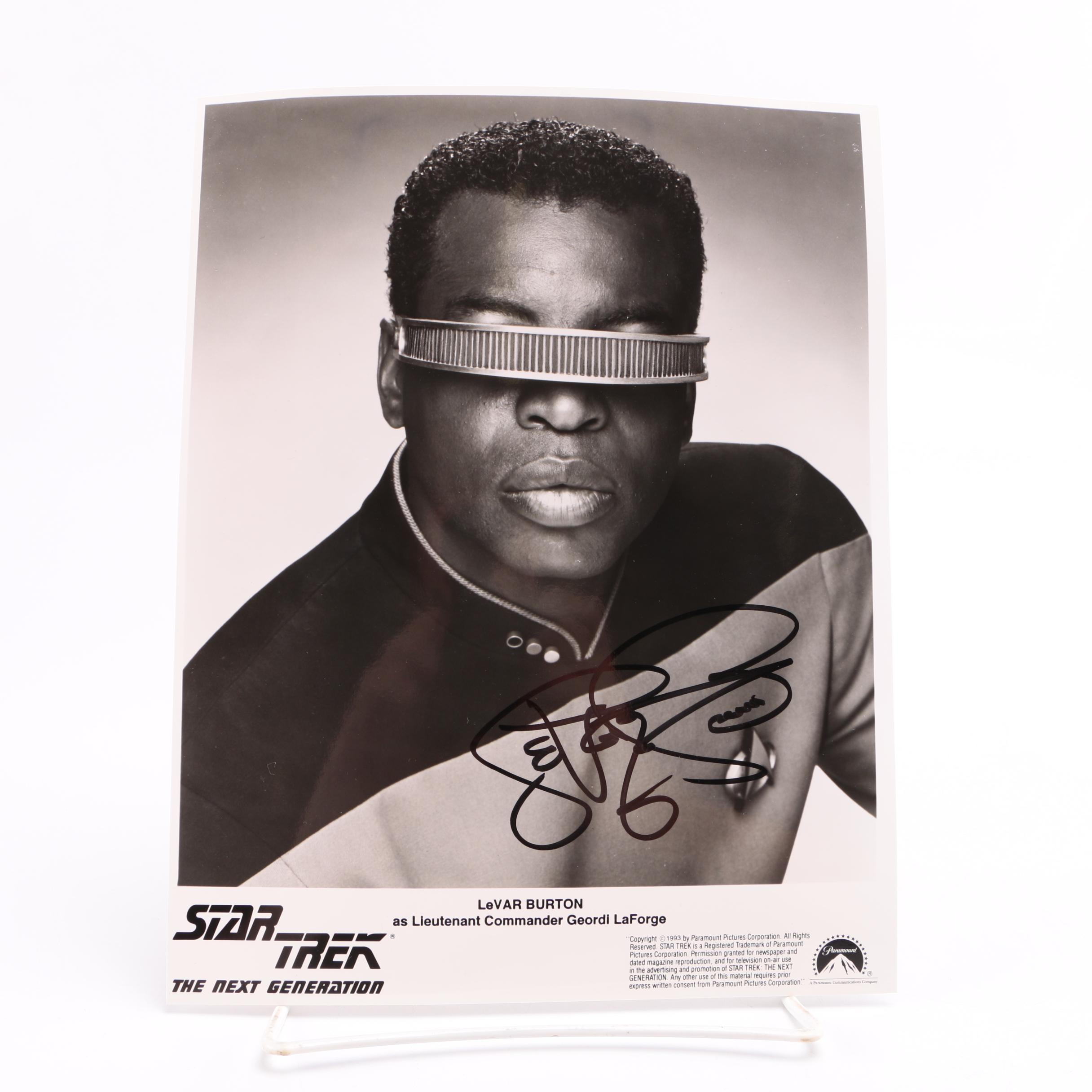 Signed Celebrity Photos Featuring John Travolta and LeVar Burton